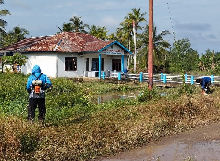 Sambut Ramadhan, Pemdes Pemusiran Gelar Gotong Royong